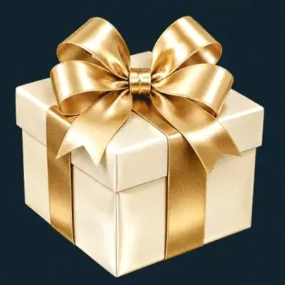 Ribboned gift box — Wolf Winner