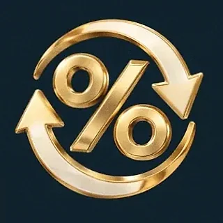 Percent cycle icon — Wolf Winner