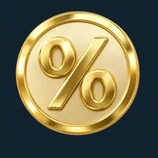 Gold percent coin — Wolf Winner