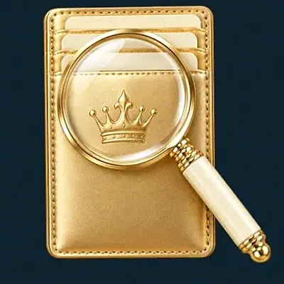 Wallet and magnifier — Wolf Winner