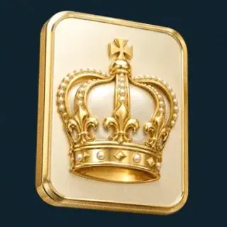Royal crown plaque — Wolf Winner