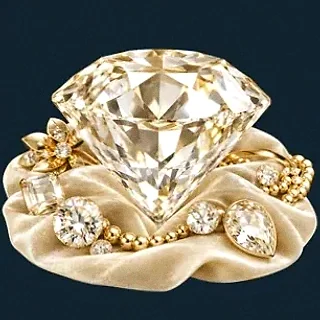 Faceted diamond gemstone — Wolf Winner