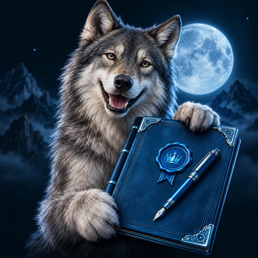 Leather casino ledger — Wolf Winner