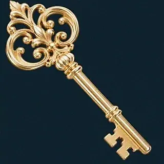 Ornate antique key — Wolf Winner